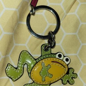 Coach frog keychain